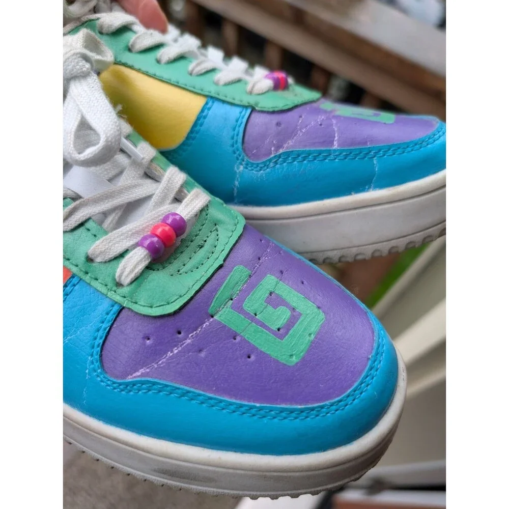 Karl Jacobs Minecraft Colorblock Shoes Logo Dream SMP Gamer Merch YouTuber SZ 9